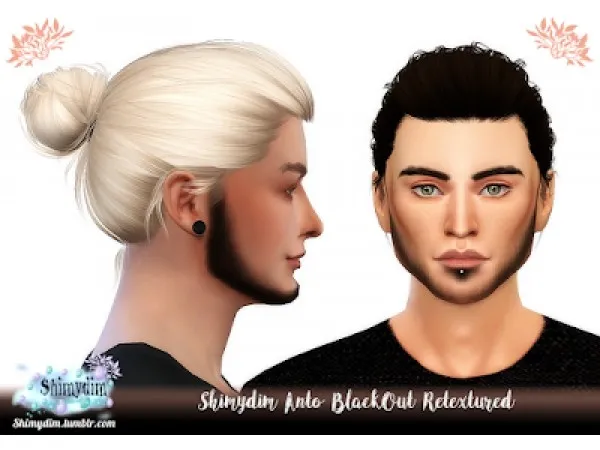 Alpha S4 Anto BlackOut Retexture Naturals Unnaturals - The Sims 4 Custom Content
