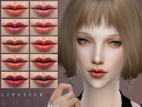 Alpha Bobur Lipstick 62 - The Sims 4 Custom Content
