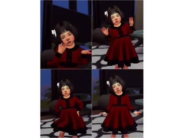 Alpha Toddler Posepack by pixysimmer - The Sims 4 Custom Content