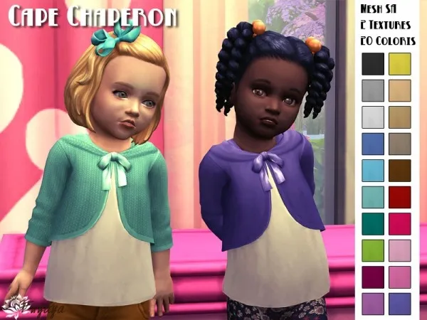 Maxis Match Cape Chaperon by fuyaya - The Sims 4 Custom Content