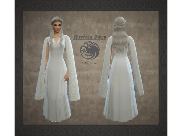 Maxis Match Meereen Gown by simmring - The Sims 4 Custom Content