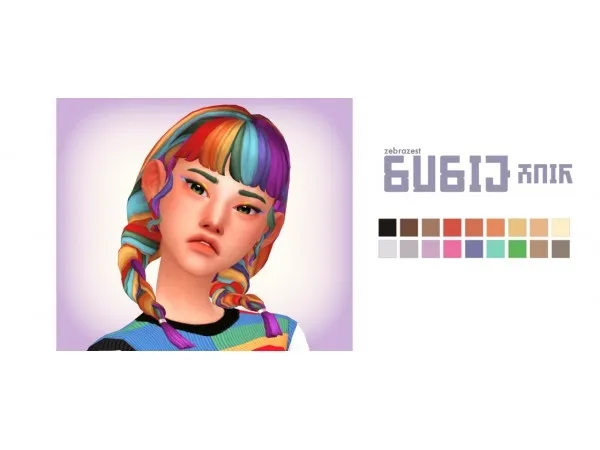 Maxis Match Susie hair by zebrazest - The Sims 4 Custom Content