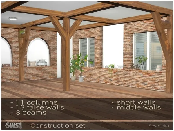Alpha Construction set by thesimsresource - The Sims 4 Custom Content