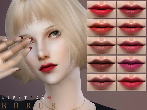 Alpha Bobur Lipstick 63 - The Sims 4 Custom Content