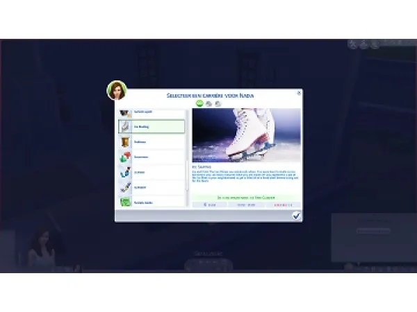 Mix Ice Skating Career by xTheLittleCreator - The Sims 4 Custom Content