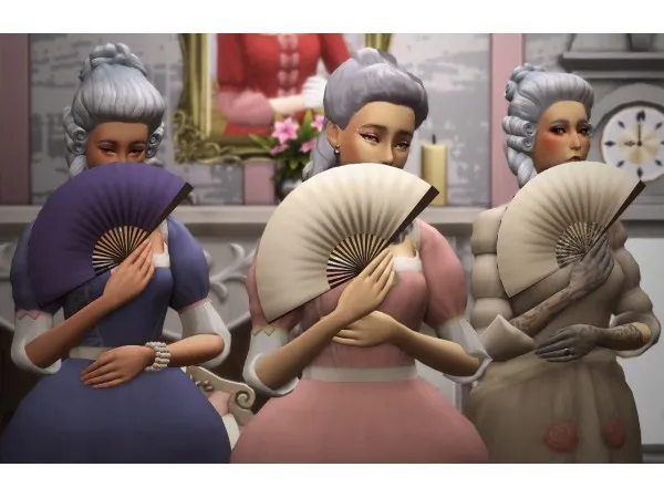 Alpha Pose pack historical by nyuska - The Sims 4 Custom Content