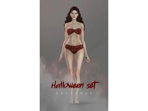 Alpha Halloween set by obscurus - The Sims 4 Custom Content