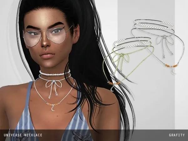 Alpha Universe Necklace - The Sims 4 Custom Content