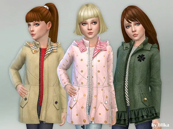 Alpha Coat for Girls 05 - The Sims 4 Custom Content