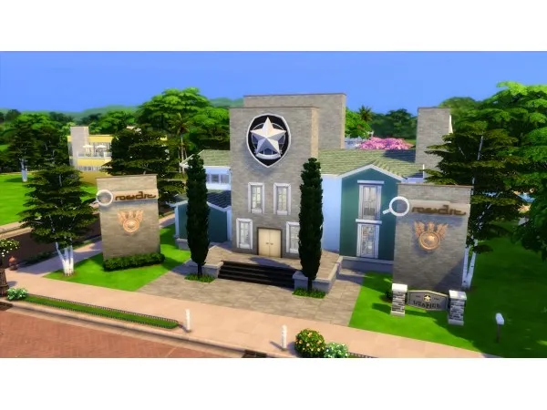 Alpha Simmer Police Department NO by iSandor - The Sims 4 Custom Content