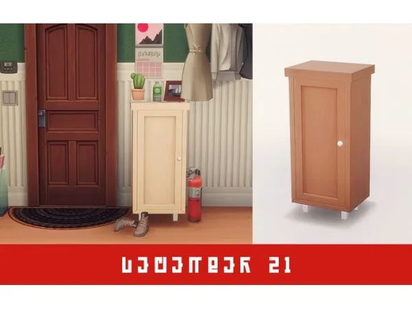 Maxis Match 21st of December Simple cabinet by stefizzi - The Sims 4 Custom Content