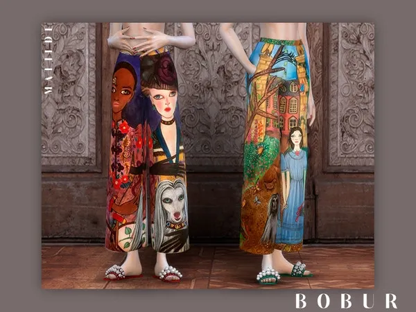 Alpha Bobur Matilde culottes - The Sims 4 Custom Content