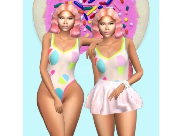 Maxis Match NICKI MINAJ Good Form Collection pt1 - The Sims 4 Custom Content