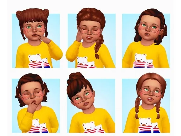 Maxis Match Toddler hair dump sims by naevys - The Sims 4 Custom Content
