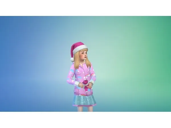 Maxis Match Santa hat converted to kids by Sofmc9 - The Sims 4 Custom Content