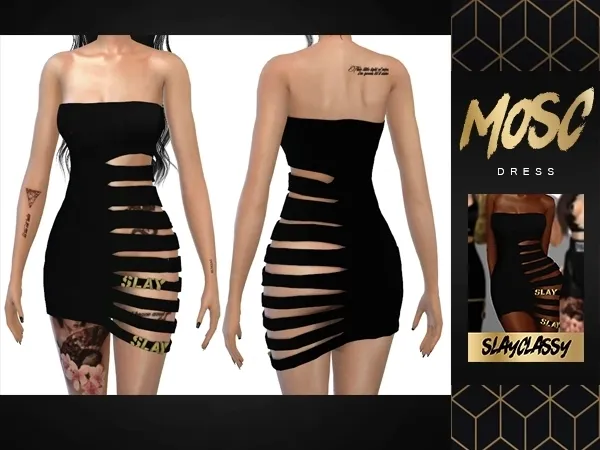 Alpha SlayClassy Mosc Dress - The Sims 4 Custom Content