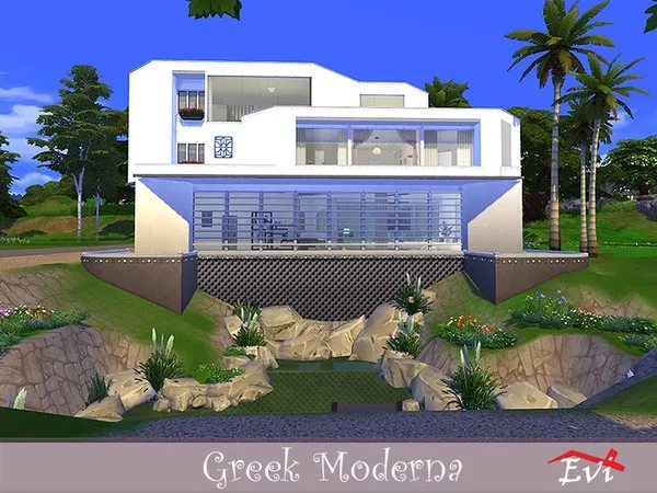Alpha Greek Moderna - The Sims 4 Custom Content