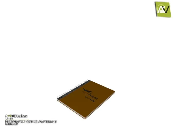 Perforator Spiral Notebook - The Sims 4 Custom Content
