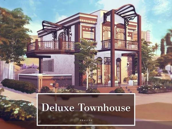 Alpha Deluxe Townhouse - The Sims 4 Custom Content