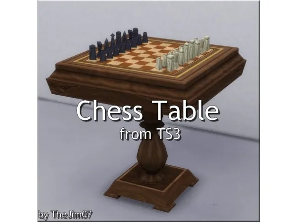 Maxis Match Chess Table from by TheJim07 - The Sims 4 Custom Content