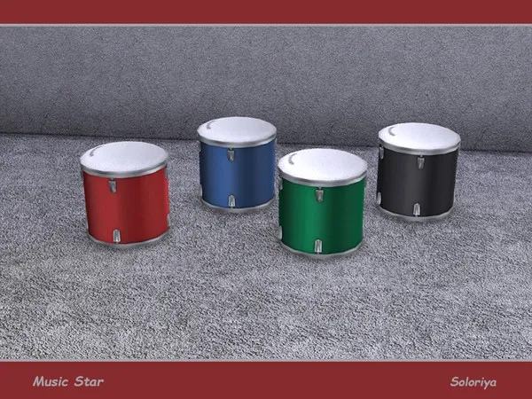 Music Star Armchair Drum - The Sims 4 Custom Content