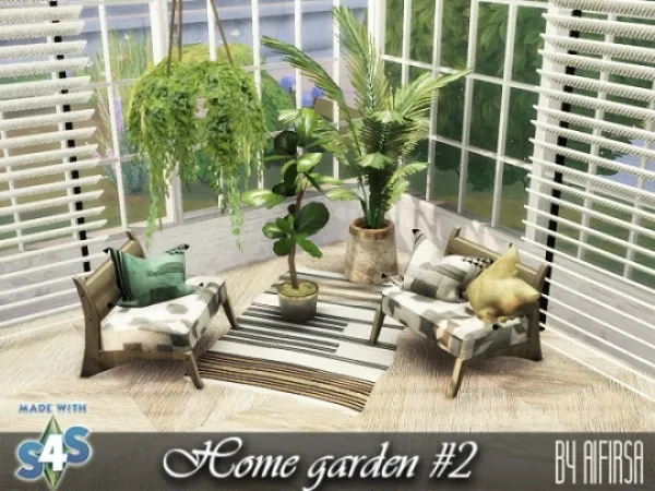 Alpha Home garden set by afirsa - The Sims 4 Custom Content