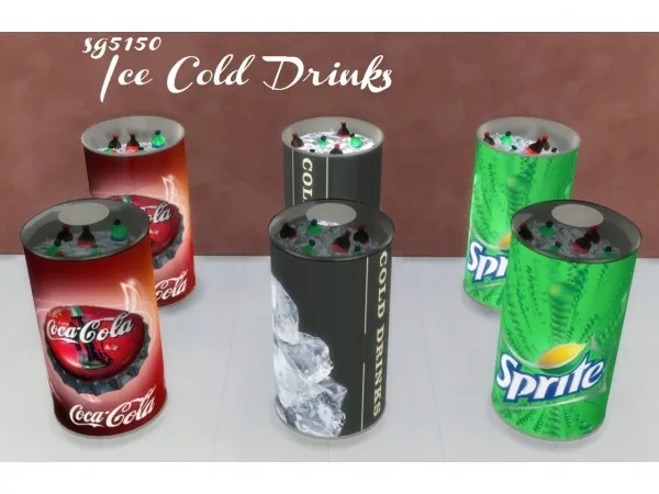 Alpha sg5150 Ice Cold Drinks - The Sims 4 Custom Content