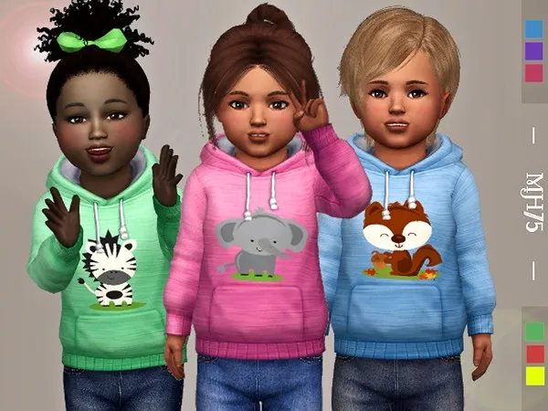 Alpha S4 Lil Creatures Hoodie - The Sims 4 Custom Content