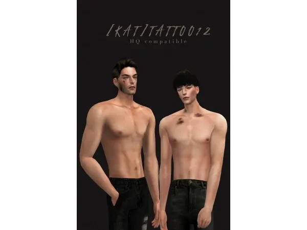 Mix TATTOO 12 HQ y by katrina - The Sims 4 Custom Content