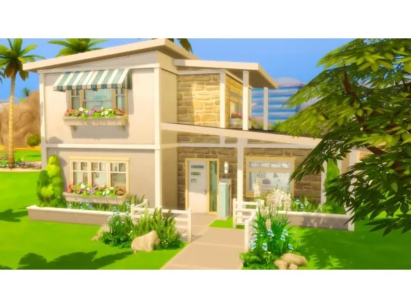 Alpha Mid Century Family House by mellowsimss - The Sims 4 Custom Content