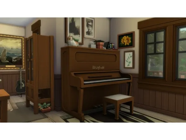 Maxis Match Upright Piano (Base Game) by illogicalsims - The Sims 4 Custom Content