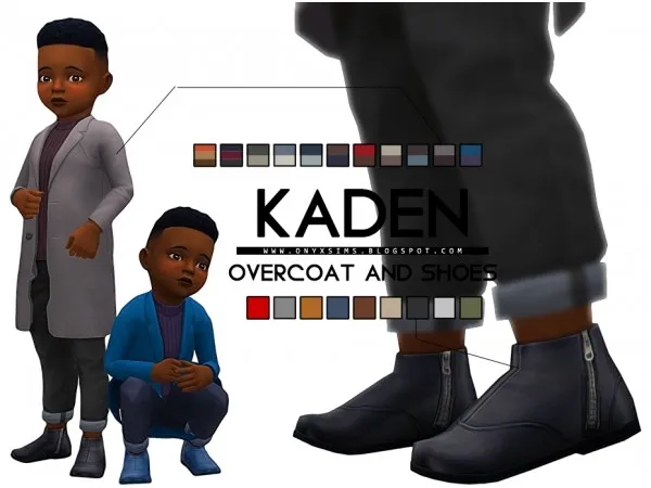Maxis Match KADEN OVERCOAT BOOTS by onyxsims - The Sims 4 Custom Content