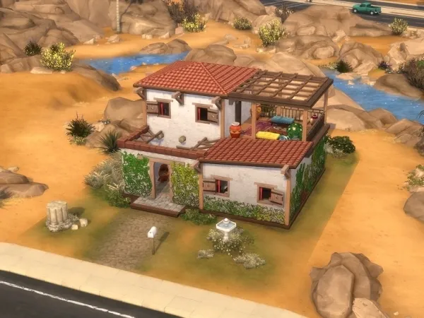 Maxis Match Small Ancient Greek House by Auwburn - The Sims 4 Custom Content