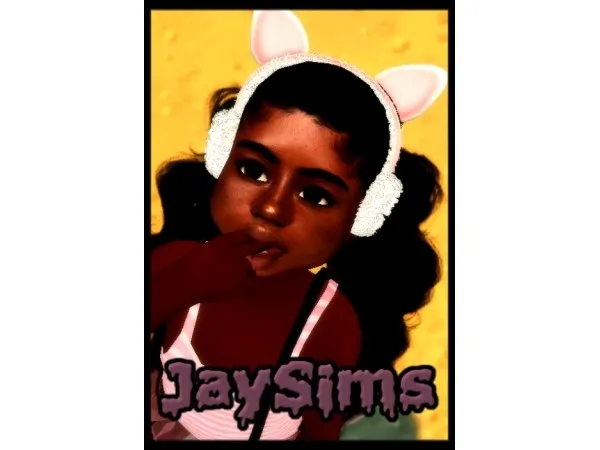 Alpha Richy Hair and Earmuffs by jaysims0 - The Sims 4 Custom Content