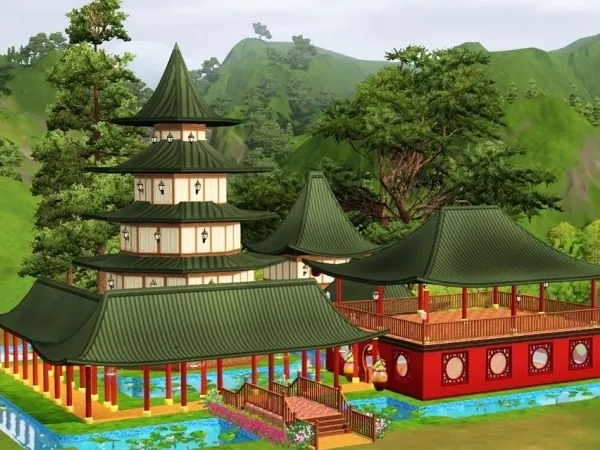 Xiang Ju Chinese restaurant (No ) by Oo_NURSE_oO - The Sims 3 Custom Content