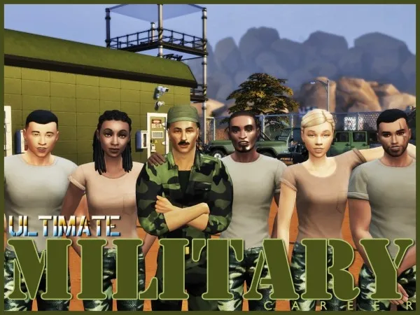 Mix Ultimate Military Career by asiashamecca - The Sims 4 Custom Content