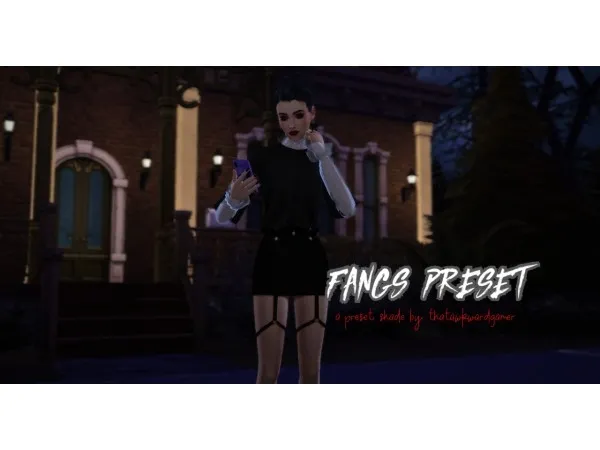Mix Fangs Preset by lgthatawkwardgamer - The Sims 4 Custom Content
