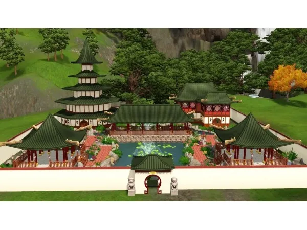 Xiang Dao Chinese garden (No ) by Oo_NURSE_oO - The Sims 3 Custom Content