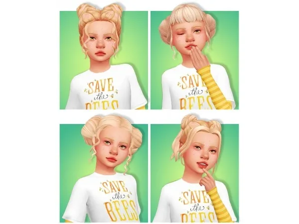 Maxis Match Kids hair dump sims by naevys - The Sims 4 Custom Content