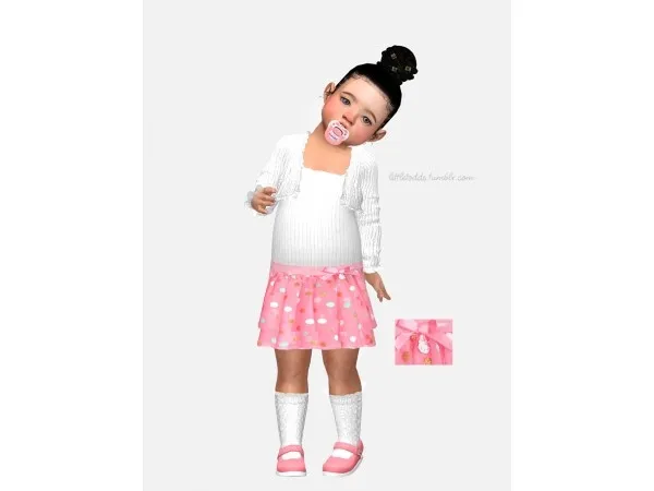 Maxis Match Hello Kitty Skirt by littletodds - The Sims 4 Custom Content