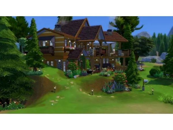 Maxis Match Granite Falls Cottage cyrano by chipie - The Sims 4 Custom Content