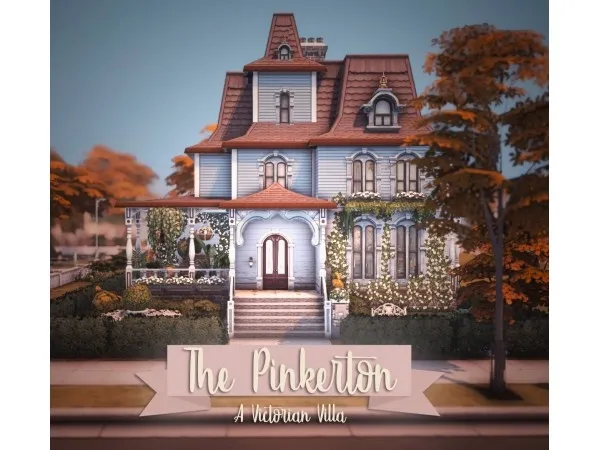 Maxis Match The Pinkerton A Victorian Villa by missrubybird - The Sims 4 Custom Content
