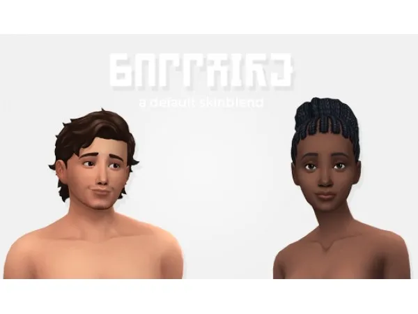 Maxis Match Sapphire A New Default Skinblend by artupr - The Sims 4 Custom Content