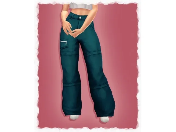 Maxis Match Baggy Cargo Pants [Pinealexple] Recolor 39 silly by intricately - The Sims 4 Custom Content