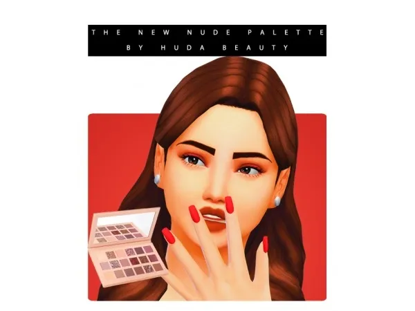 Maxis Match HUDA BEAUTY EYESHADOWS by crazycupcakefr13 - The Sims 4 Custom Content