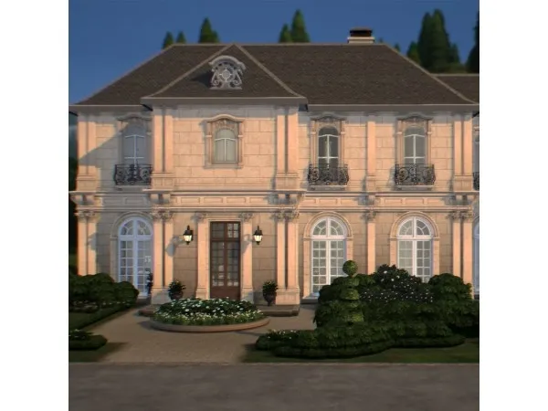Alpha French Manor by xsorcier - The Sims 4 Custom Content
