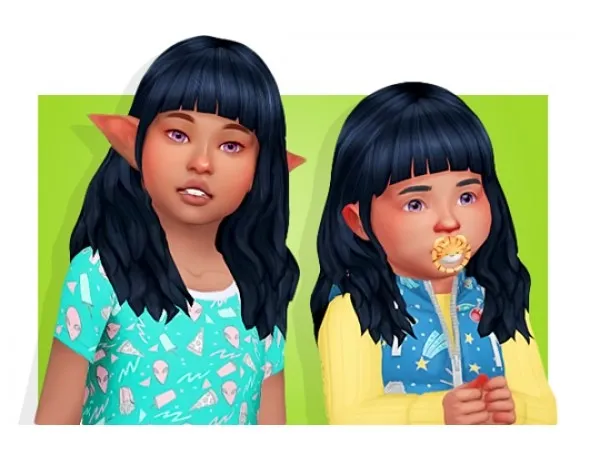 Maxis Match BANGIN BANGS MINNIE ELLIE hairs sims by naevys - The Sims 4 Custom Content