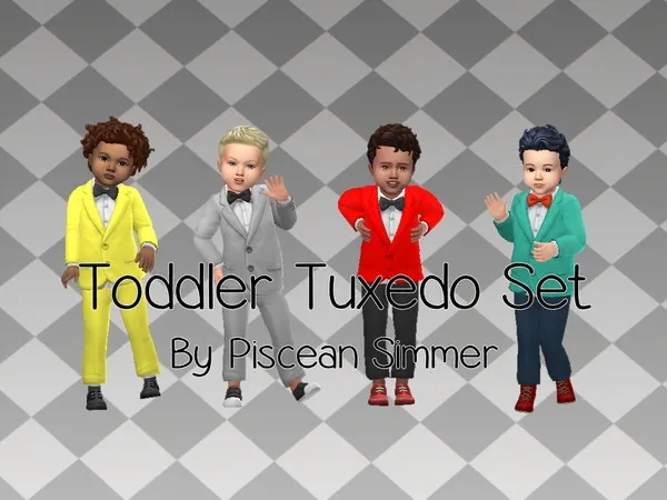 Alpha Toddler Tuxedo Set - The Sims 4 Custom Content