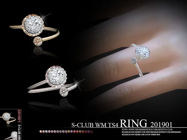 Alpha S Club WM RINGS 201901 - The Sims 4 Custom Content