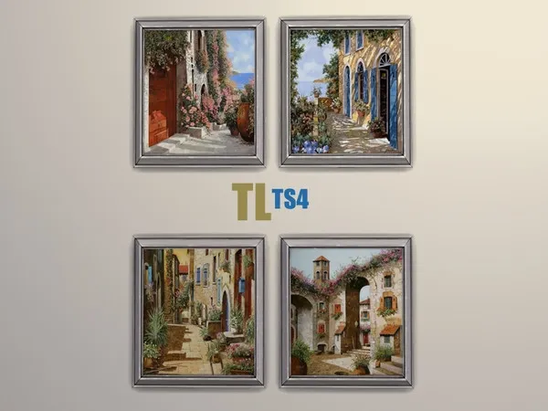 Alpha Tuscany in a Square - The Sims 4 Custom Content